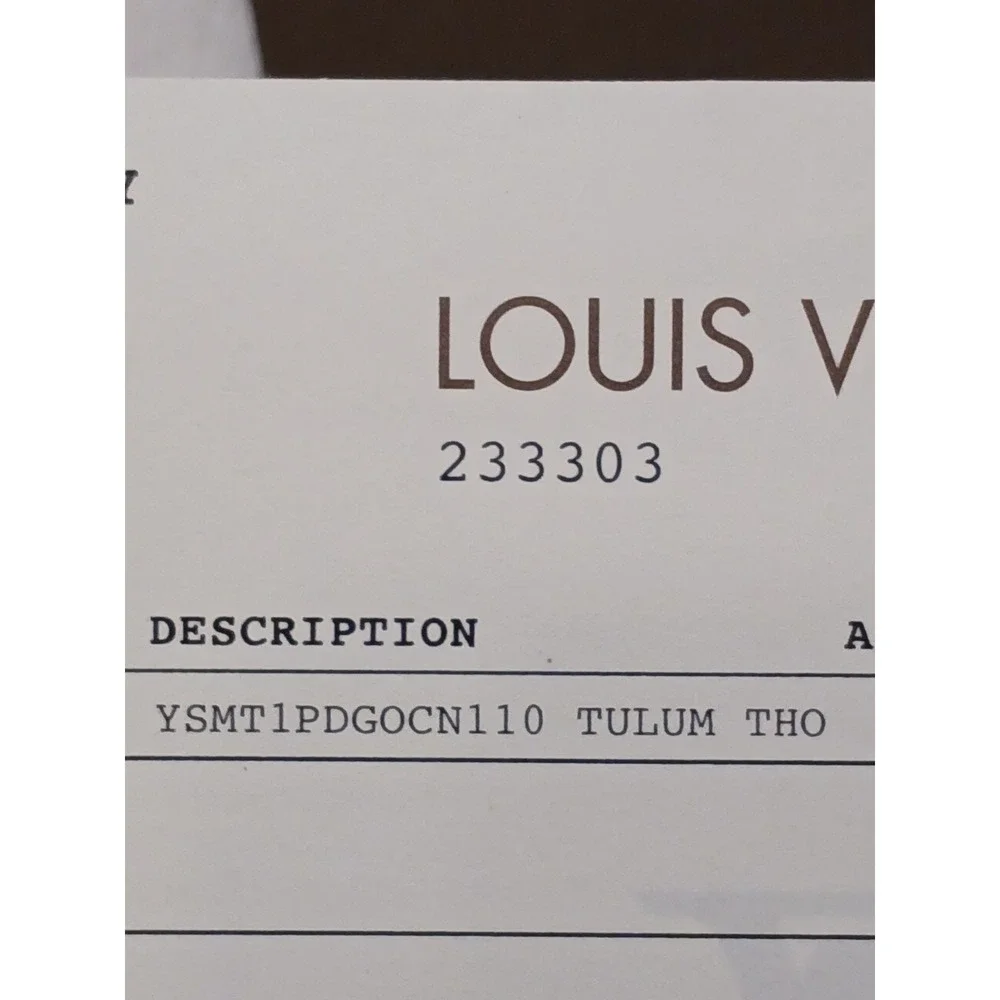 Louis Vuitton Loafer‎ Tulum Dress Shoes Mens Sz 11 Black Leather Perforated Logo